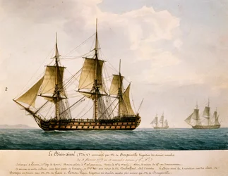 Louis Antoine, o navio do Conde de Bougainville (1729-1811) Bien-Aime