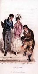 O Link Man do Ackermanns World in Miniature, década de 1820