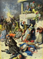 Massacre em Creta pelos turcos em julho de 1896 (Gravura)