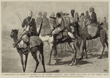 Uma Consulta de Guias, um Incidente da Primeira Marcha de Sir Herbert Stewart, de Korti aos Gakdul Wells
