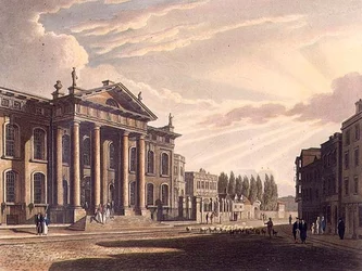 Exterior da Clarendon Printing House, ilustração da 