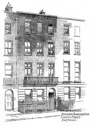 Casa de Benjamin Franklins, 36 Craven Street, Londres, 1912