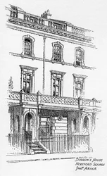 Casa de George Borrows, Hereford Square, Londres, 1912