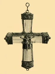 Crucifixo de cristal, c1550, 1881.