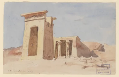 O Templo de Dendur, mostrando o Pilar