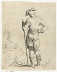 homem de pé Livro de desenho de Abraham Bloemaert (título da série)