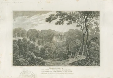 Beaudesert Hall and Park: gravura, nd [c 1830]