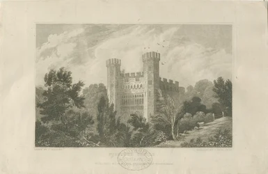 Igreja do Castelo - Castelo de Stafford: gravura, nd [1830] (estampado)