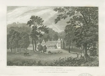 Sandwell Park - Hall: gravura, nd [meados do século XIX] (estampado)