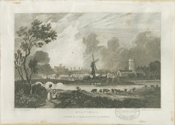 Stafford - Vista Sudoeste: gravura, nd [c 1830] (imprimir)