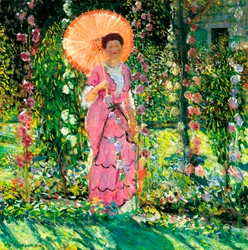 Hollyhocks, c. 1912