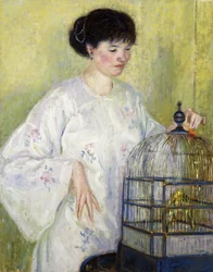 Retrato de Madame Frieseke, c.1912-1913 (óleo sobre tela)