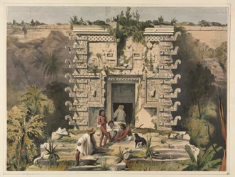 Portão dos grandes teocalis, Uxmal