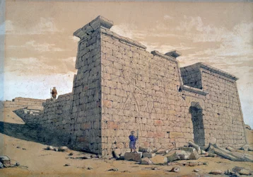 Templo, Nubia, Egito, 1824