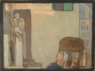 Estude para o adeus, c.1907 (tempera no papel)