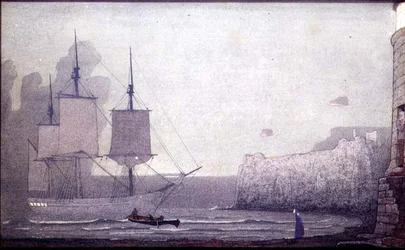 A despedida (tempera a bordo)