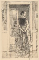 Garota em um vestido moderno, 1922.