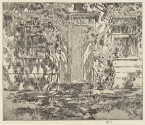 Old Doorway, Easthampton, 1920.