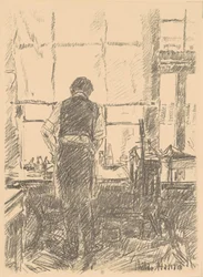 Retrato de Joseph Pennell, 1917.