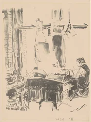 O litógrafo, 1918.