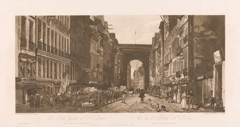 Vista da Porta de St. Denis