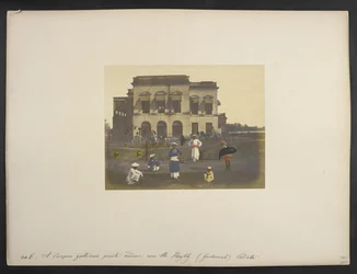 Residência de um cavalheiro inglês, [Garden Reach,] Calcutá, c.1851-52 (foto colorida à mão)