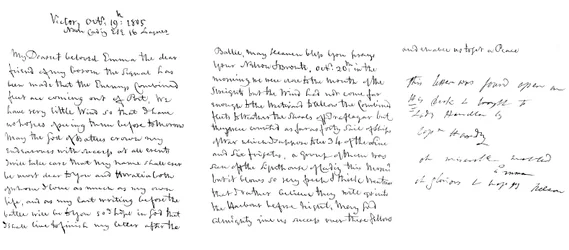 Carta do almirante Lord Nelson a Lady Hamilton, 1805 1865.