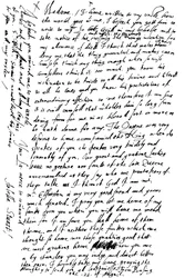 Carta de Arabella Stuart à Condessa de Shrewsbury, final do século XVI - início do século XVII de 1865.
