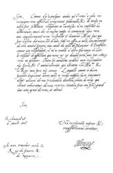 Carta de Henry Frederick, príncipe de Gales, ao rei Henrique IV da França, 1606 1865.