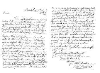 Carta de Robert Burns à Sra. Dunlop de Haddington, 1788 1865.