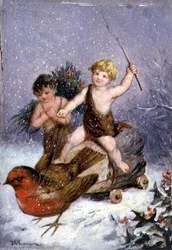 O Four Seasons: Inverno (óleo a bordo)