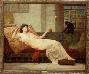 Frederick Goodall, Dolce far niente - Gemälde, 1889
