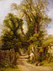 Um vislumbre de Wharfdale, Yorkshire, 1835-1886.