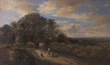 Paisagem com gado, final do século XIX