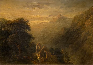 Abadia de Valle Crucis, Llangollen, 1840.