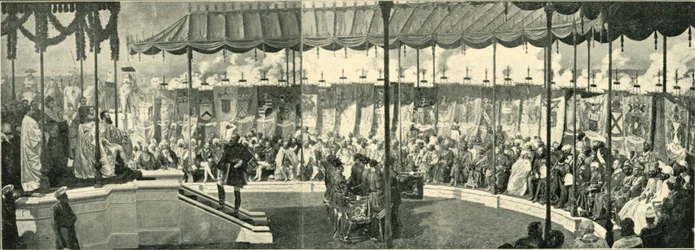 A Assembléia Imperial em Delhi, 1877, 1901.