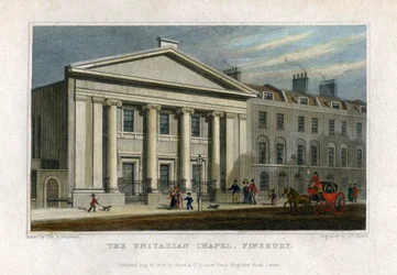 A Capela Unitária, Finsbury, Londres, 1828