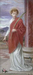 Santa Bibliana (guache)
