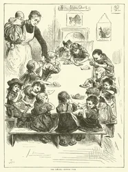 A creche - hora do jantar