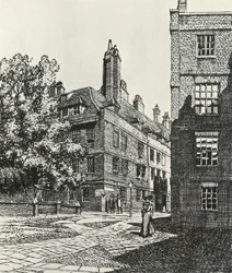 Cliffords Inn na cidade de Londres, 1903, 1934.