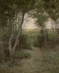 O Bush perto de Heidelberg, Melbourne, 1898