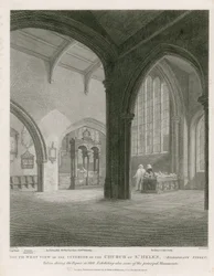 Igreja, de, st, helen, bishopsgate, rua, londres