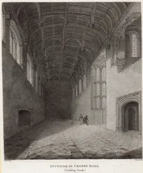 Interior, de, Crosby, corredor, olhar sul