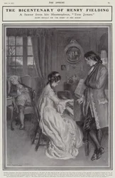 Uma cena de Henry Fieldings Tom Jones (litho)
