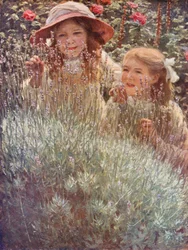 O arbusto de lavanda (litografia a cores)
