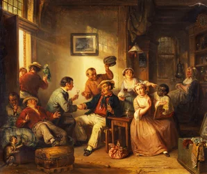 Viajantes descansando em uma taberna, 1852