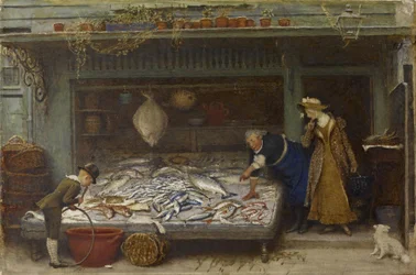 Uma loja de peixarias, 1873 (wc no papel)