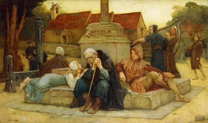 O toque de recolher anuncia a passagem do dia de despedida, 1912