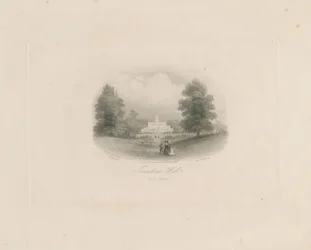 Trentham Hall: gravura (vinheta), nd [c 1843] (impressão)