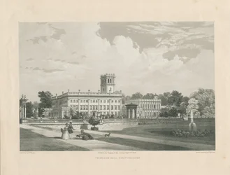 Trentham Hall: gravura litotinta, nd [c 1846] (impressão)